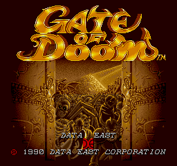 Gate of Doom (US revision 1) Title Screen